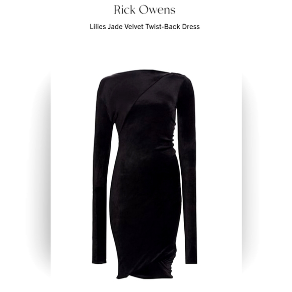 Rick Owens Dresses & Skirts - Rick Owens Velvet dress
